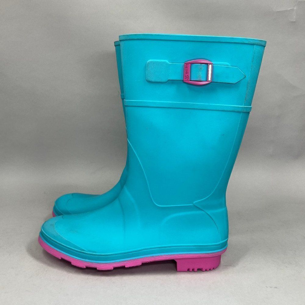 Kamik Girl's Size 6 RAINDROPS Waterproof Rain Boots - Picture 4 of 13